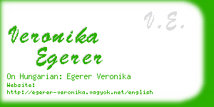 veronika egerer business card